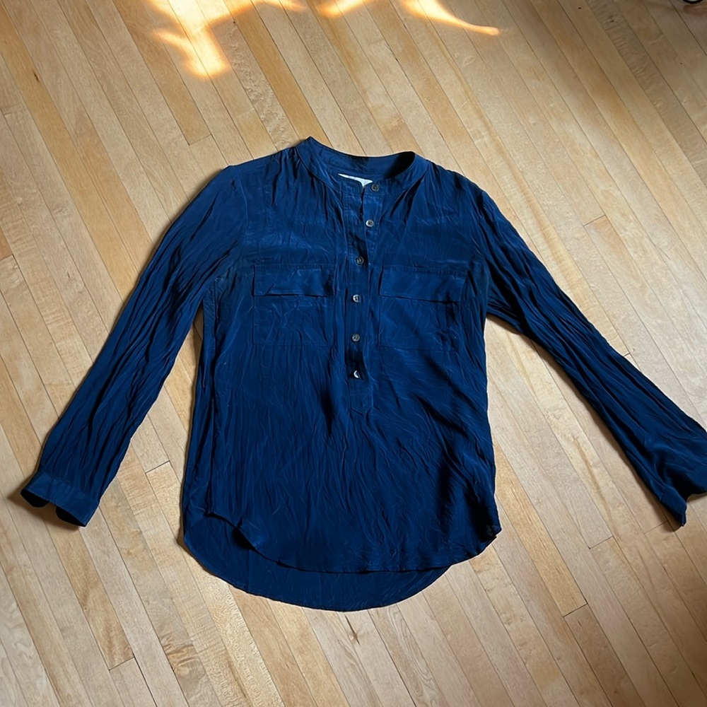 100% silk blouse